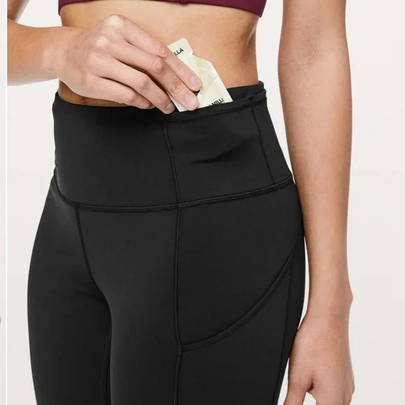 Lululemon Fast & Free Tights Leggings 4 Black - Picture 2 of 15